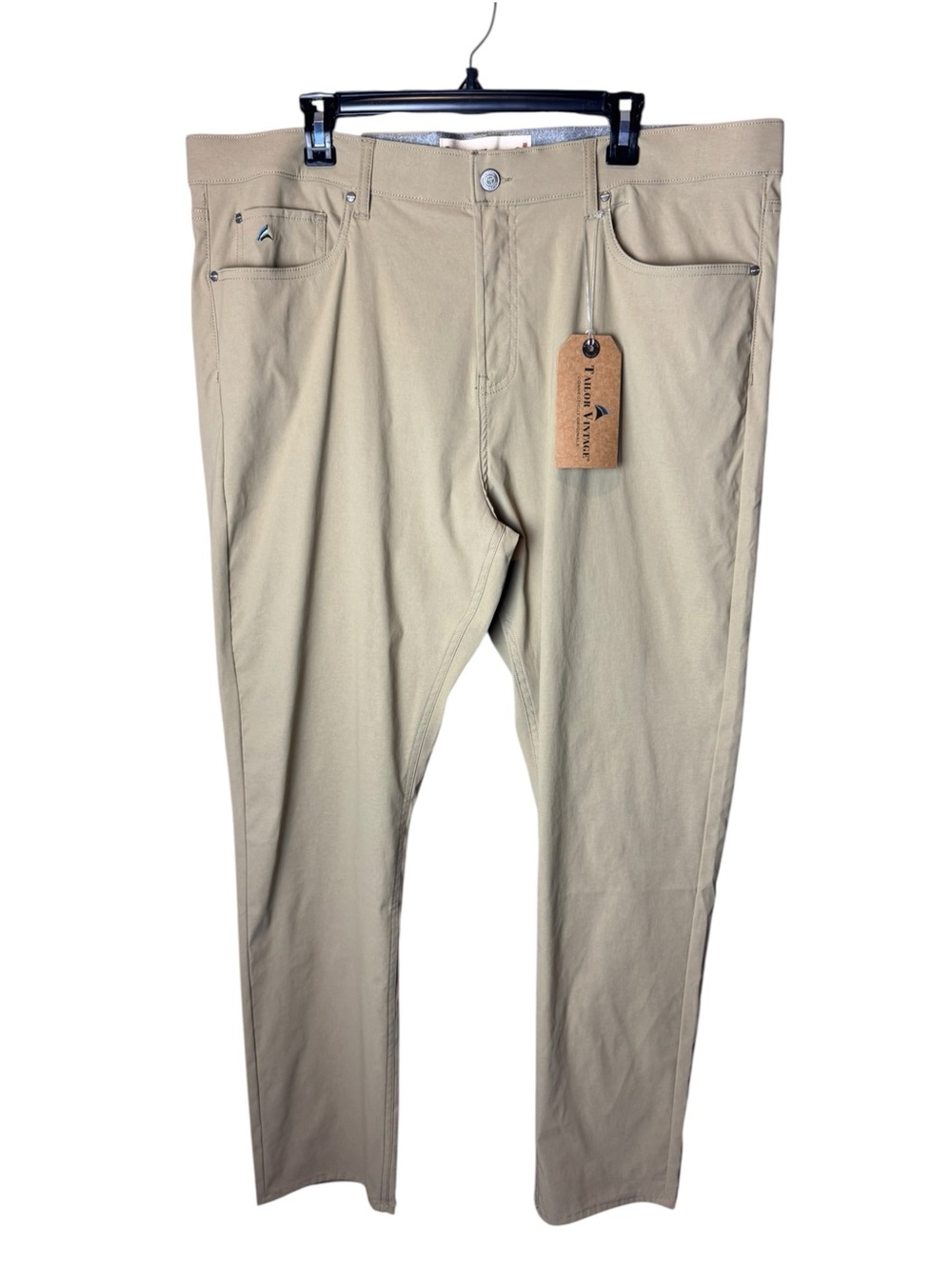NWT Tailor Vintage Khaki Performance Tech Comfort Stretch Pant 38x32